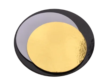 Blondas para reposteria circulares de colores metalizados