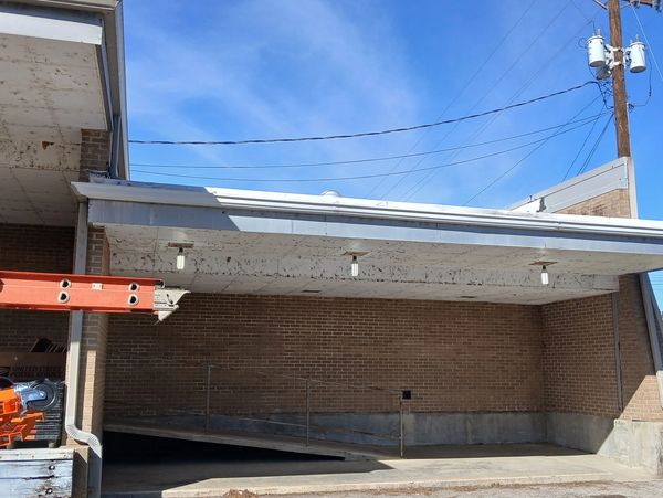 New gutters put up al local post office. 