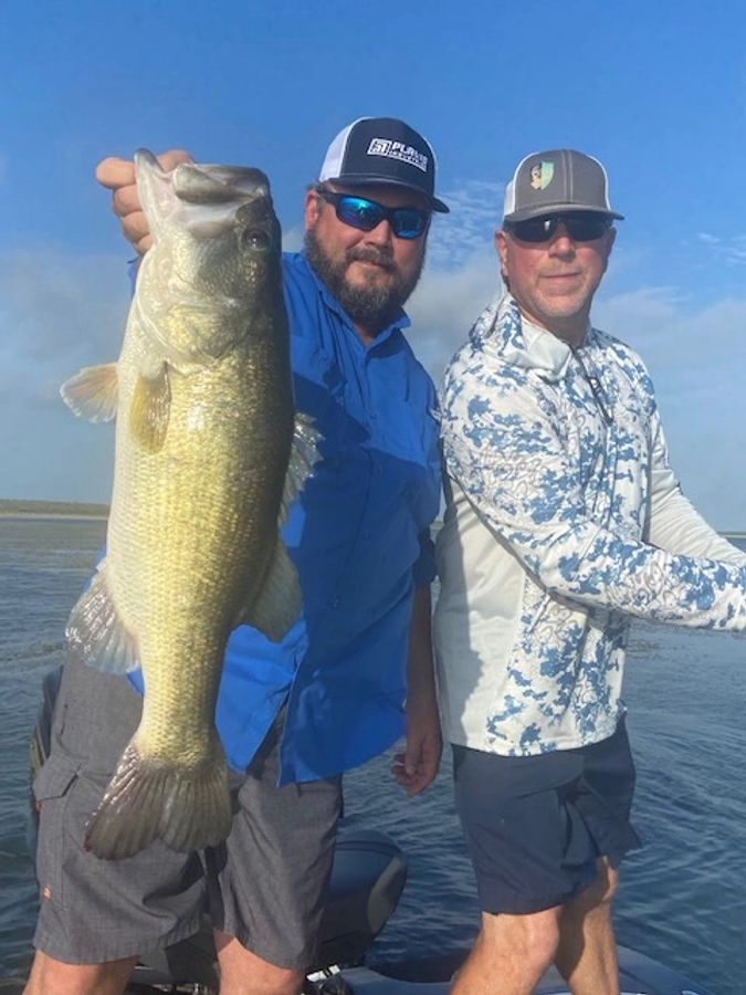 Big bass on Choke Canyon Reservoir
