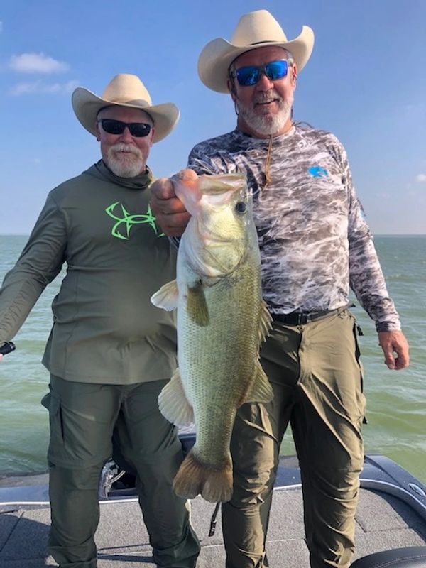 Largemouth bass with Rockin' B