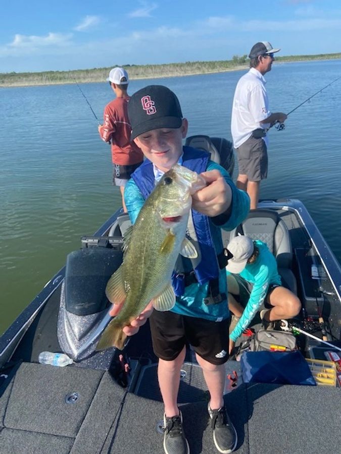Youth fishing the outdoors