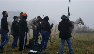 On site filming the Netflix Original, Potter's Ground