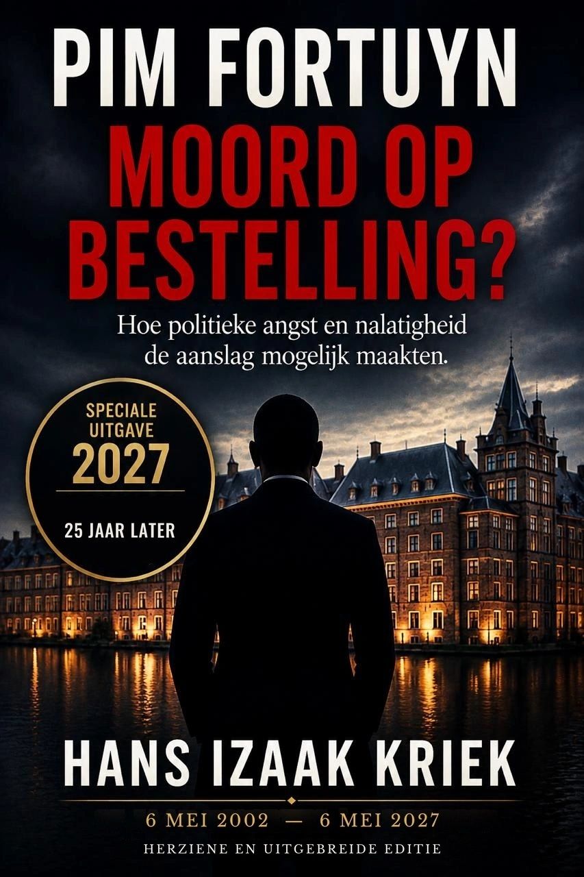 Cover Pim Fortuyn – Moord op bestelling? Speciale uitgave 2027 van Hans Izaak Kriek