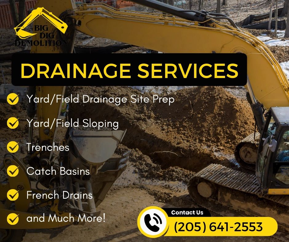 Land drainage company in Birmingham, Chelsea, AL.