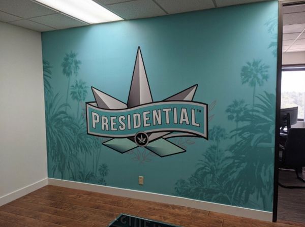 Custom Printed Vinyl Wall Mural for Presidential in Orange County, CA