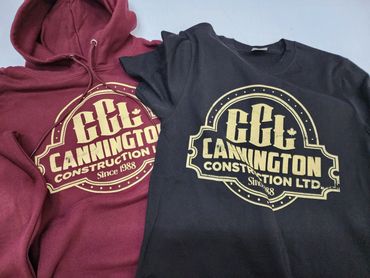 1 color screen printed t-shirts & hoodies