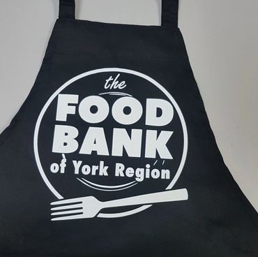 1 color screen printed apron