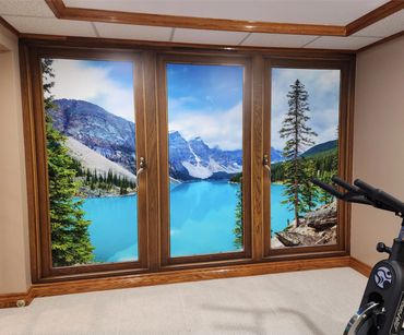 7' x 12' digitally printed interior wall graphics.