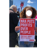 Womens March Los Angeles Protest Against NRA and Proliferation of Guns.  Fight to Get Corporate Mone