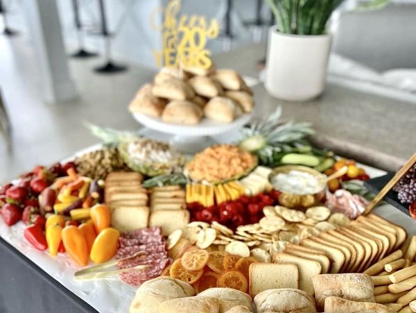 Chattanooga Caterer - Charcuterie Display - Catering Cart - Wedding Caterer