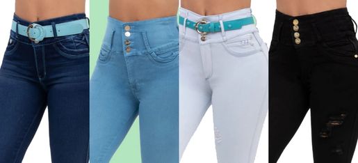 High Waist,Colombian Buttlift jeans Flower power Jeans FINAL SALE