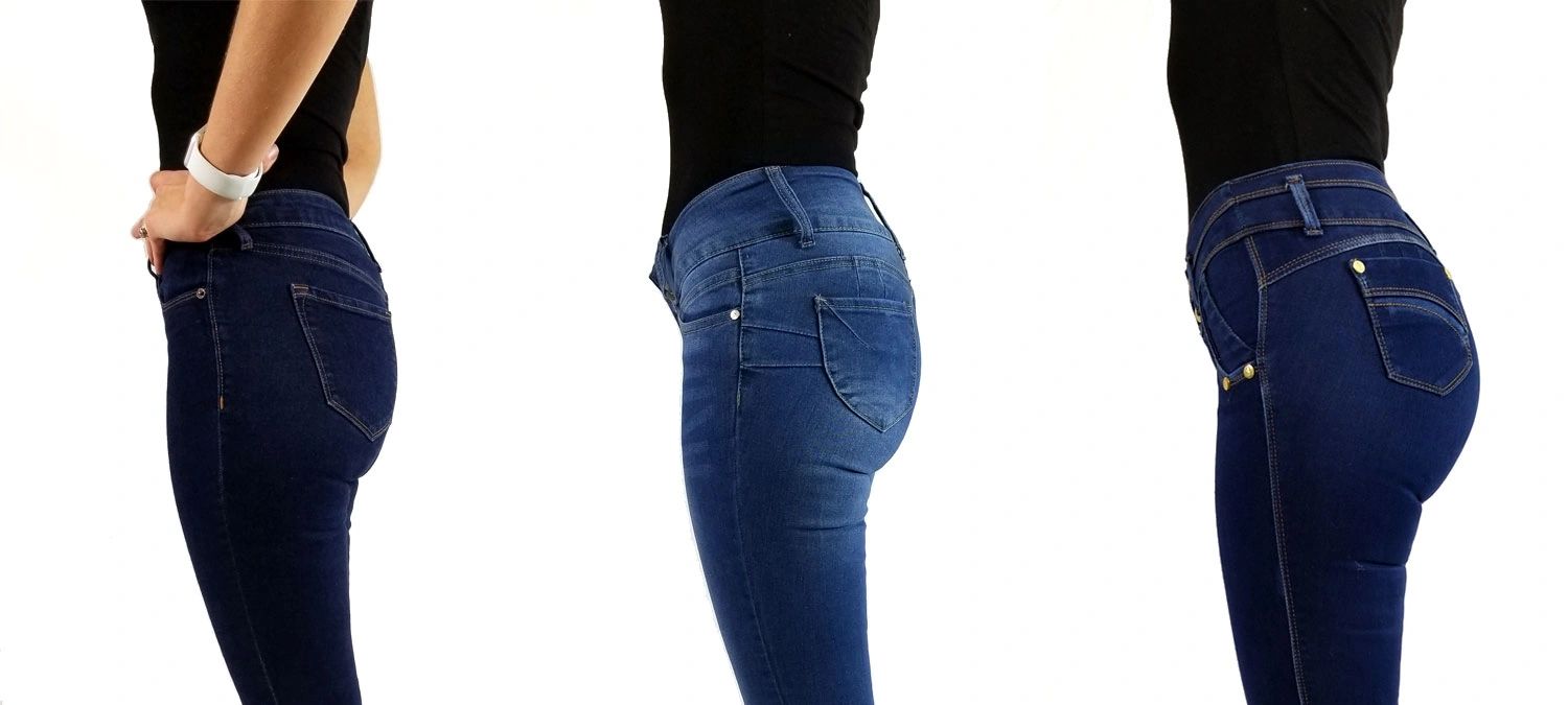 salsa leather look jeans