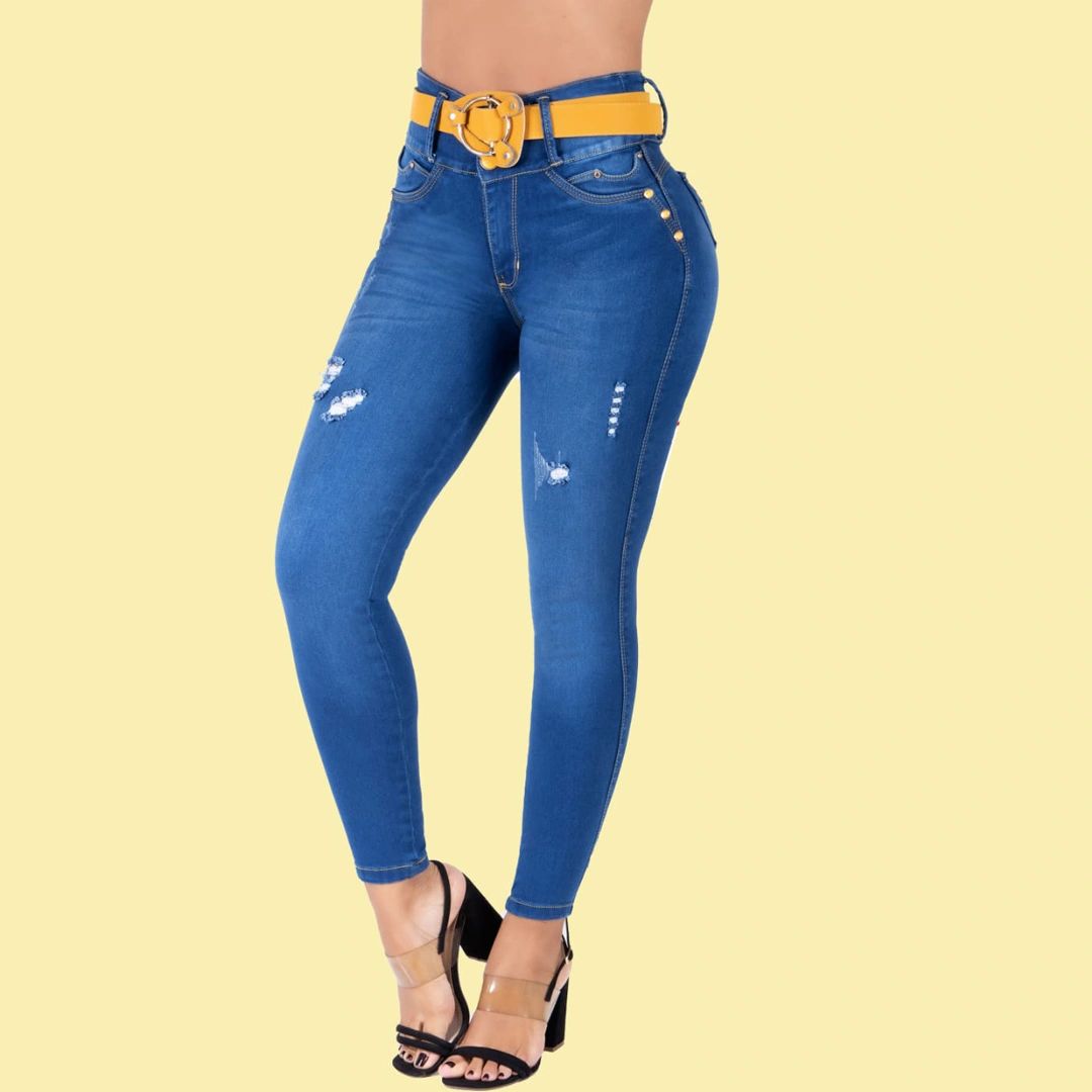 Bermuda Authentic Colombian butt lift jeans (Size: Size 7)