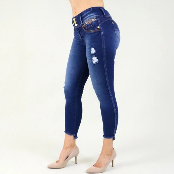 High Waist,Colombian Buttlift jeans Flower power Jeans FINAL SALE