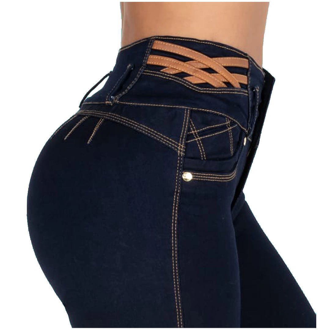 Crossed Colombian butt lift jeans