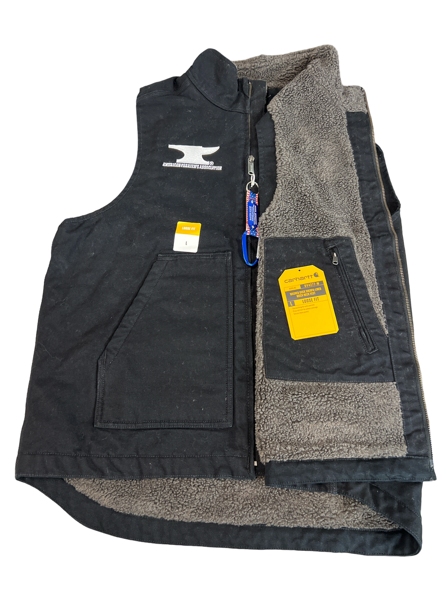 AFA Carhartt Sherpa Lined Washed Duck Vest
