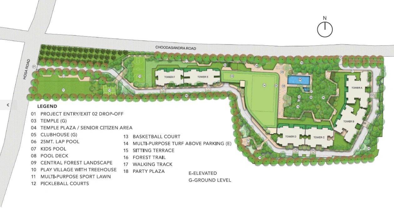 Lodha Haven Hosa Road Master plan