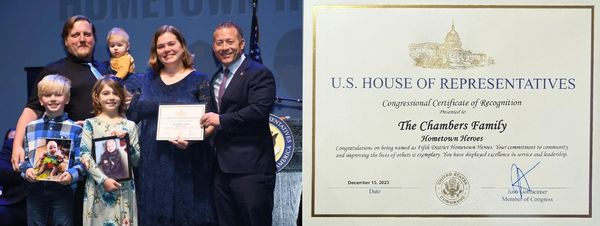 NJ 5th District “Hometown Heroes” Award