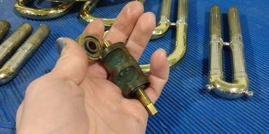 Scaled french horn rotor and slides