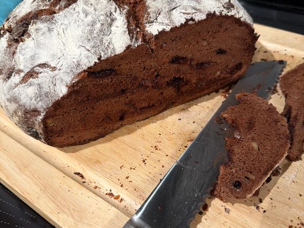 Dark Chocolate Sour Dough Bread
