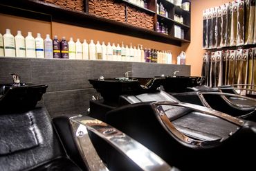 chairs in the salon