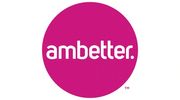 Ambetter logo with white text on a magenta circular background.