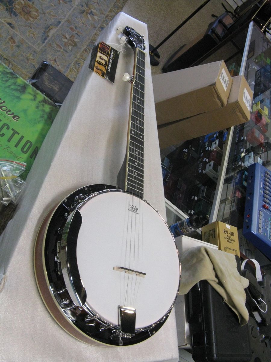 New Oscar Schmidt OB-4N 5 String banjo with Gloss Mahogany Resonator