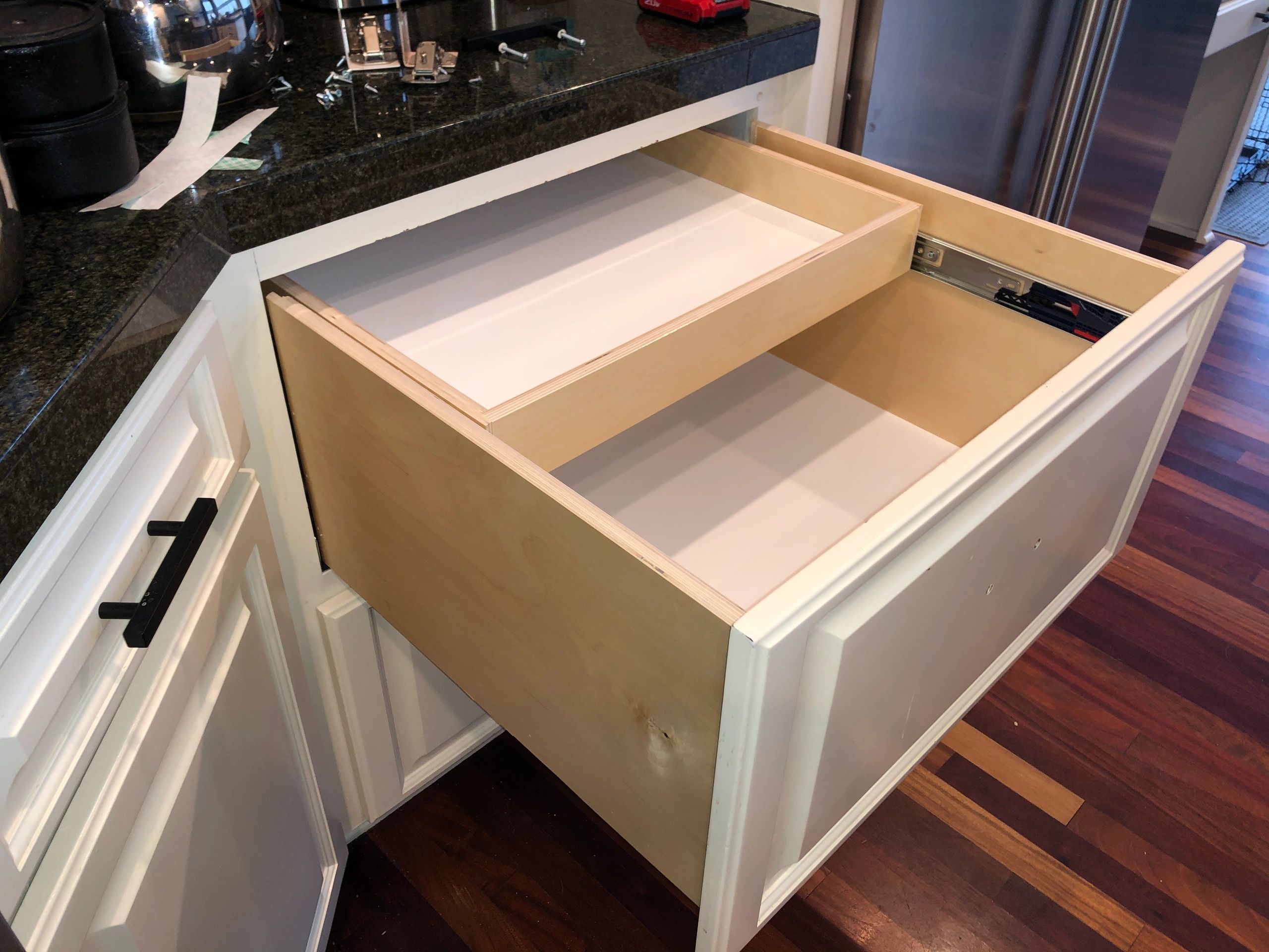 Custom, made to fit, slide out drawers and shelving. Upgrade your kitchen  cabinets with pull ou…