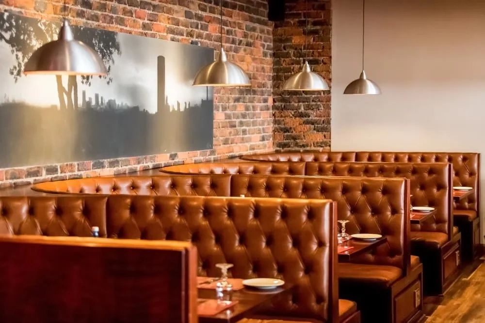 Restaurant Banquettes in leather