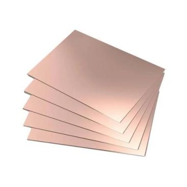 Stack of copper sheets.