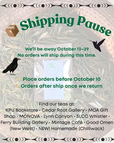 Shipping pauses in October 