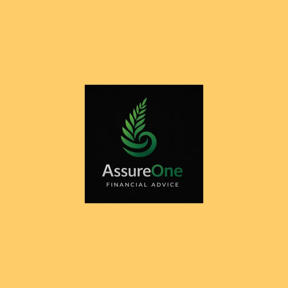 AssureOne logo with a green fern design on black background.