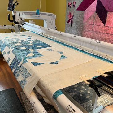 Long arm quilting machine