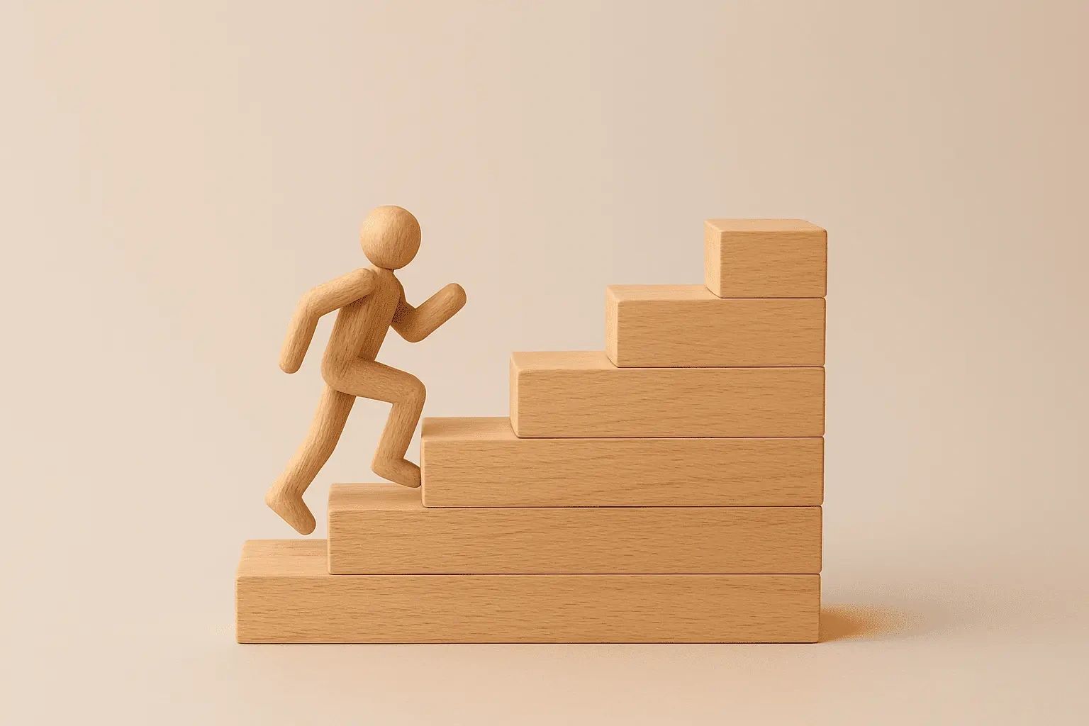 Man walking the steps of success at Lawson ADHD Solutions at Sutherland. ADHD Coach