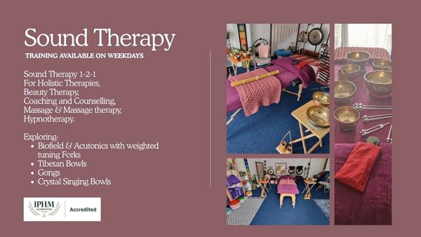 Therapy bed, with sound healing instruments 
