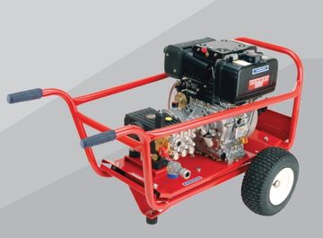 Yanmar diesel engine cold water pressure washer on wheel barrow frame