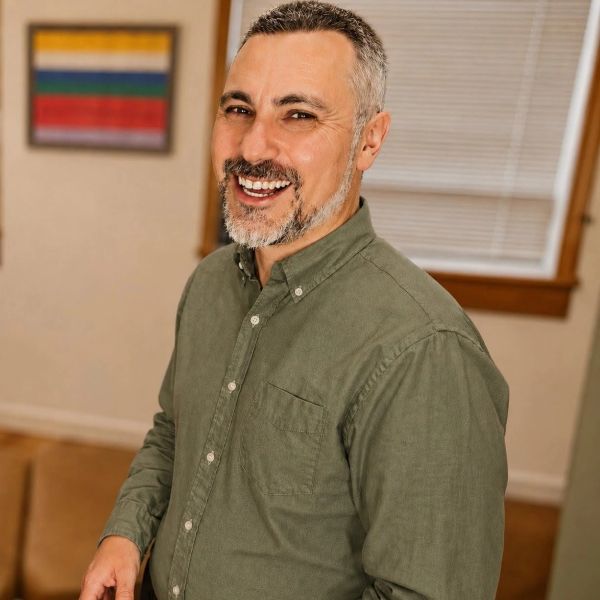Portrait of Dr. Ben standing in his office