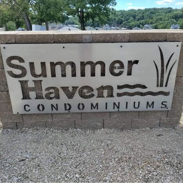 custom metal business signage