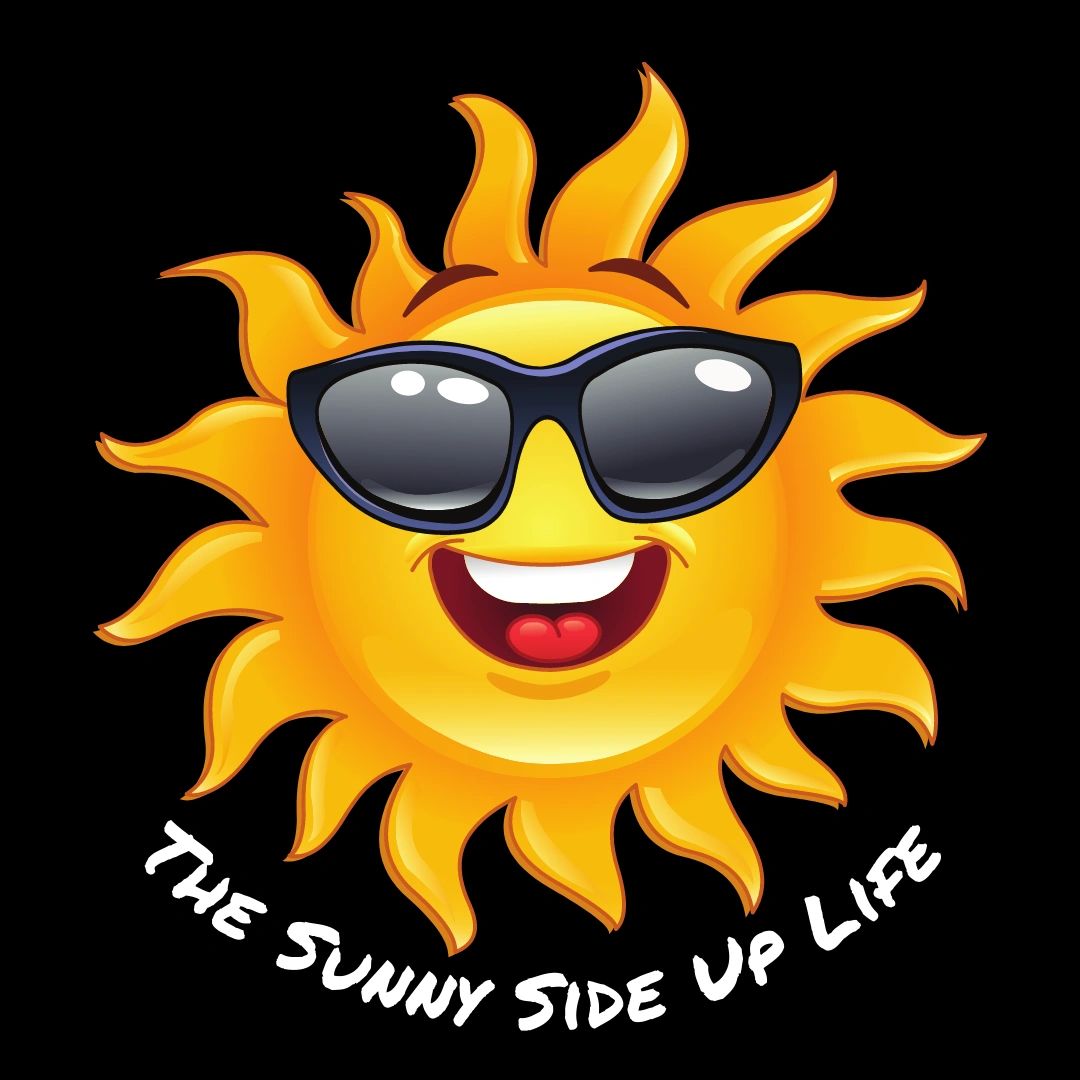 The Sunny Side Up Life with a sun wearing sunglasses