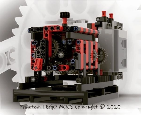 Phantom Gearbox
Three speed with reverse
Manual stick shift
Base and power supply