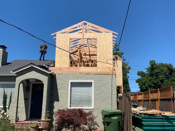 Large second story addition ADU.