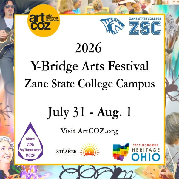2026 Y-Bridge Arts Festival at Zane State College, July 31-August 1.