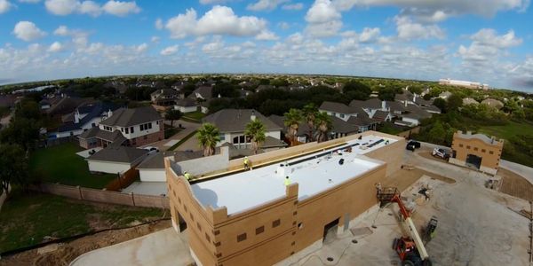 New TPO roof on a carwash.