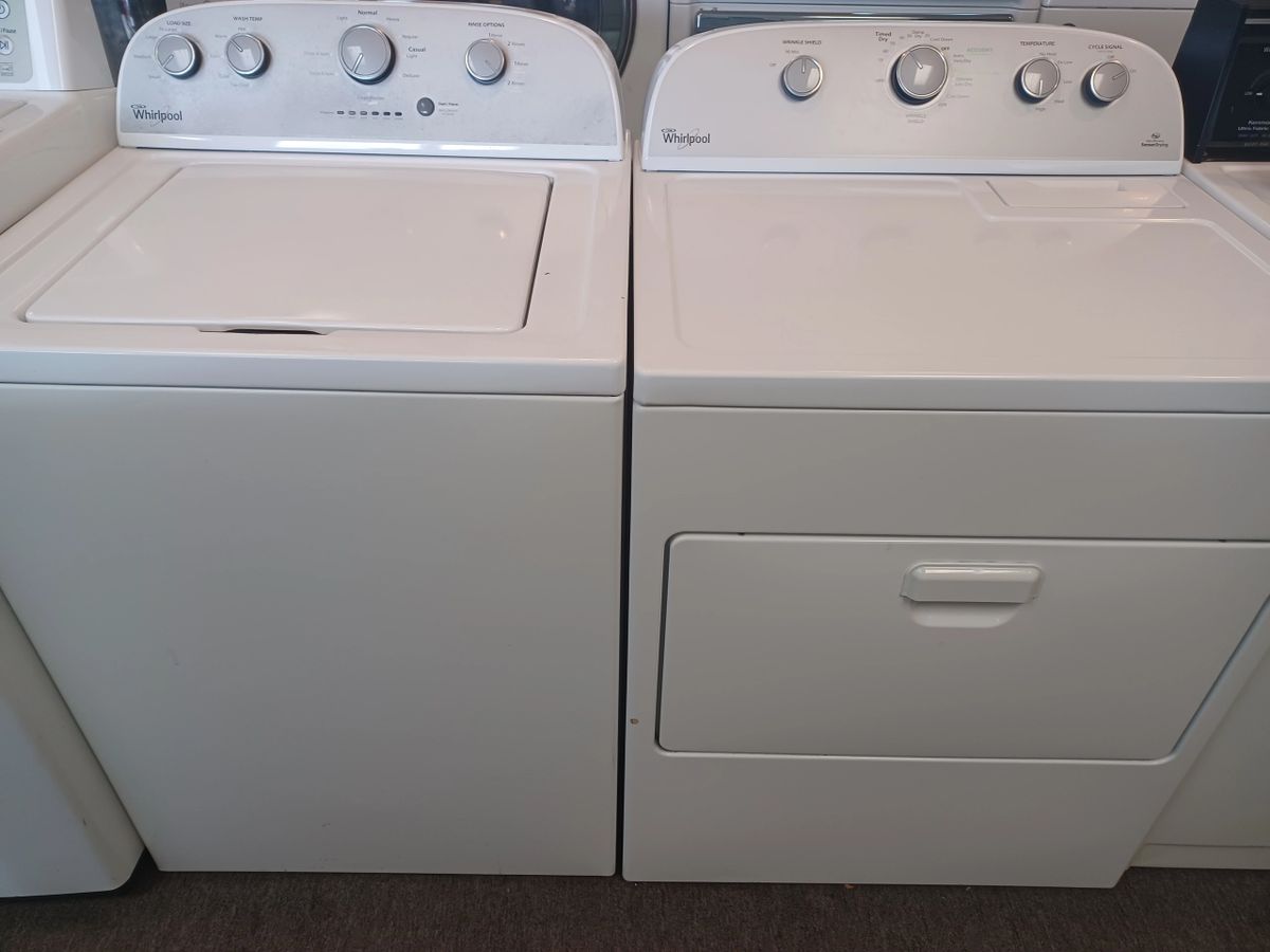 WHIRLPOOL CLASSIC TOPLOAD WASHER ELECTRIC DRYER SET, WITH AGITATOR