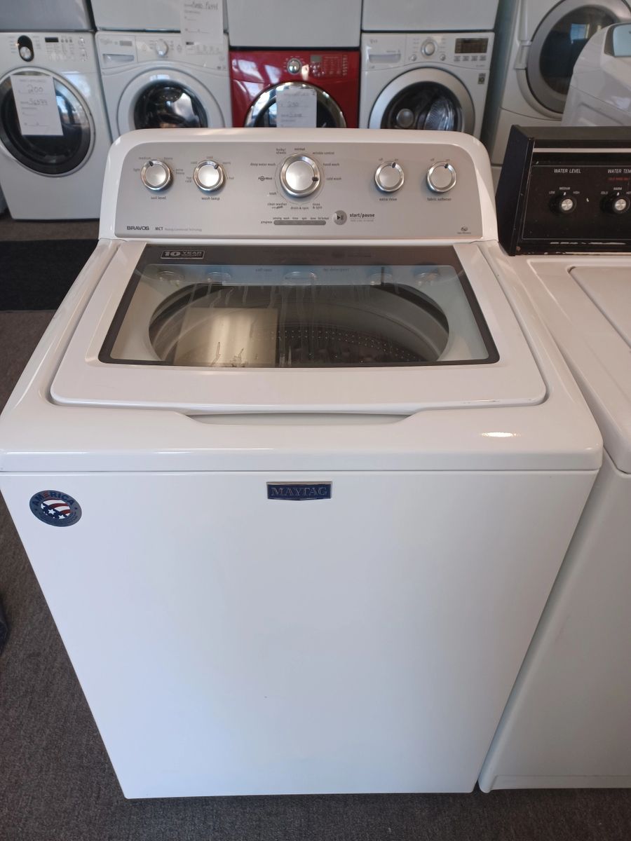 MAYTAG BRAVOS CLASSIC TOPLOAD HE WASHER, NO AGITATOR