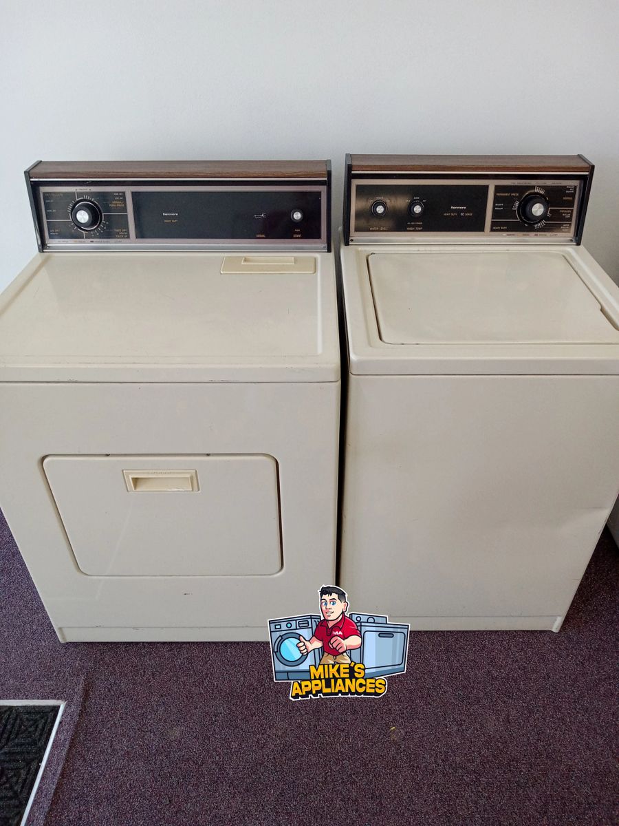 Kenmore Bisque Electric Dryer and Washer Set
