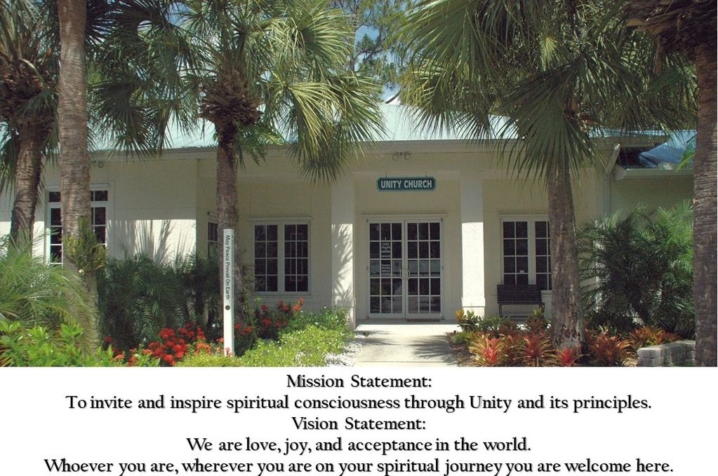 Unity Entrance with Mission & Vision Statements