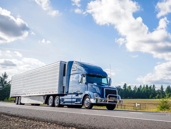 A truck on the road