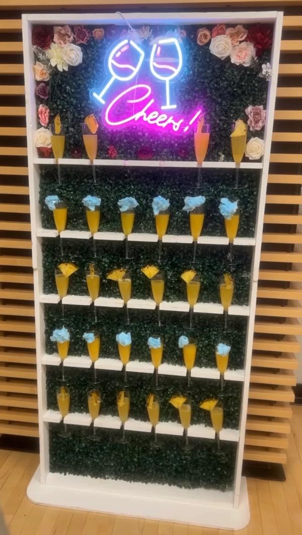Customizable Champagne Wall