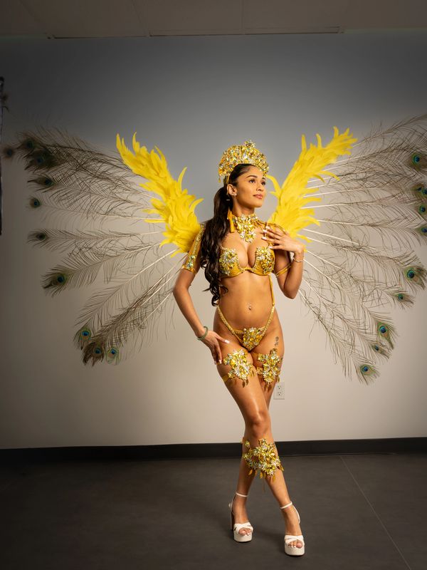 Gold fabric with gold jewels. Available in Backline, Frontline, Ultra option for ladies; and men